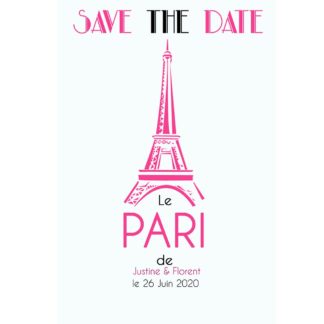 Magnet save the date  Justine et Florent