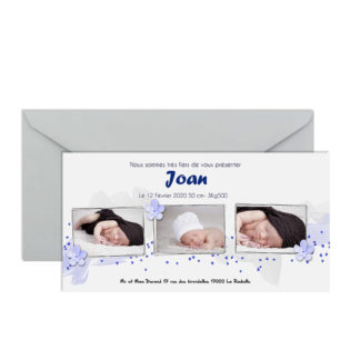 Faire-part de naissance Joan