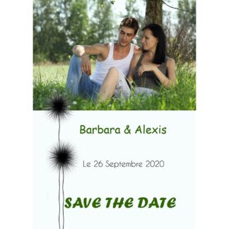 Magnet save the date  Barbara et Alexis