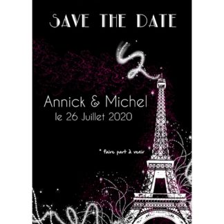 Magnet save the date  Annick et Michel