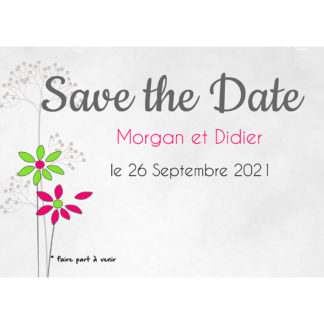 Magnet save the date  Morgan et Didier