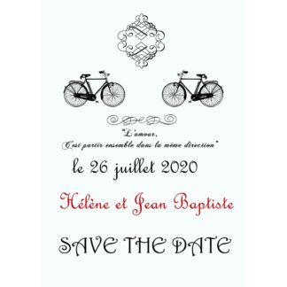 Magnet save the date  Hélène et Jean Baptiste