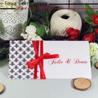 Faire part romantique baroque