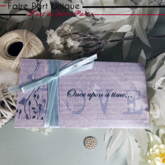 Faire part romantique once upon a time