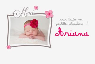 Remerciement Ariana