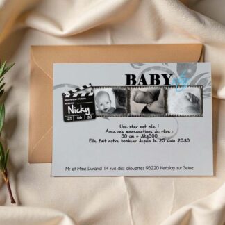 Faire-part naissance Nicky