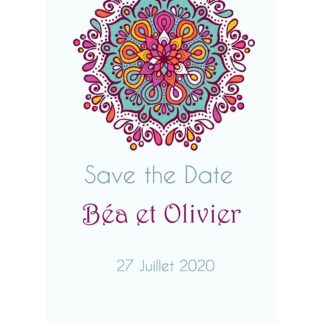 Magnet save the date Béa et Olivier