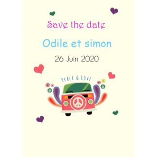 Magnet save the date  Odile et Simon