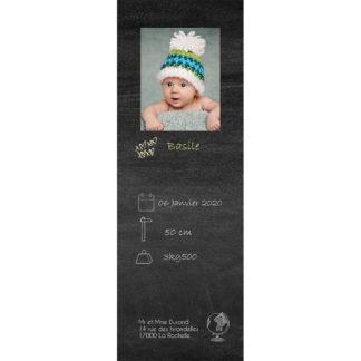 Faire-part magnet Basile photomaton