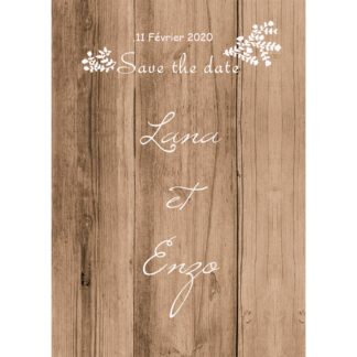 Magnet save the date Lana et Enzo