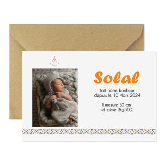 Faire-part magnet Solal