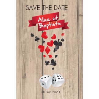 Magnet save the date  Alice et Baptiste