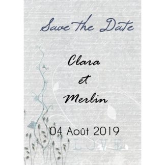Magnet save the date  Clara et merlin
