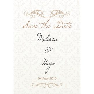 Magnet save the date  Mélissa et Hugo