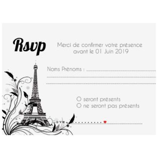Carte RSVP New Paris