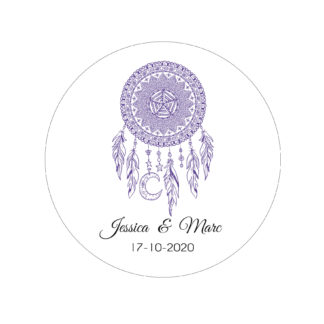 Étiquette adhésive – Dreamcatcher ( lot de 24 étiquettes )