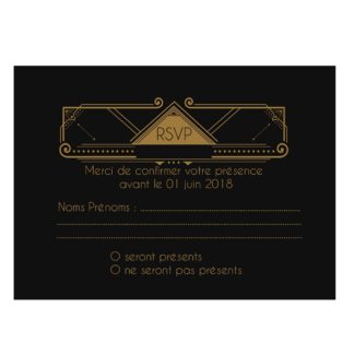 Carte RSVP Gatsby