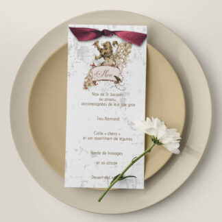 Carte menu "Marvelionce"