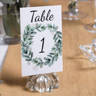 Numéro de table - Couronne nature