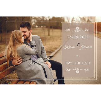 Magnet save the date Karine et Jacques