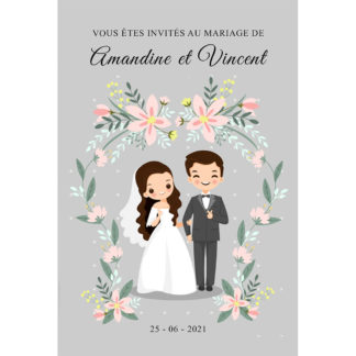 Magnet save the date  Amandine et Vincent