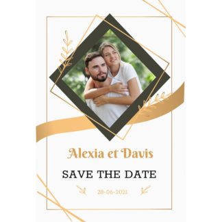 Magnet save the date  Alexia et Davis