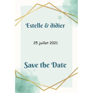 Magnet save the date  Estelle et Didier