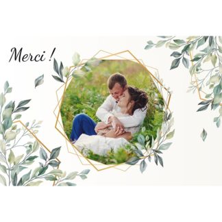 Carte de remerciement - Hyper nature
