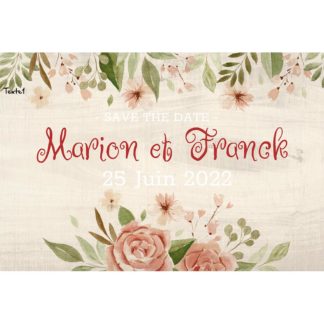 Magnet save the date  Marion et franck