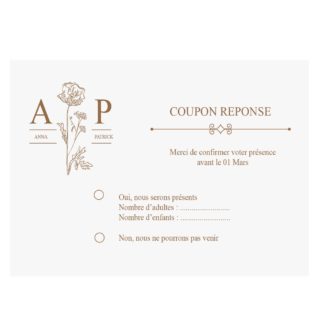 Carte RSVP - Elégance champêtre