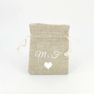 Pochon à dragée - coeur