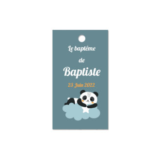 Etiquette à dragée - "Little pandadidou"