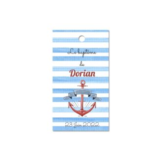 Etiquette à dragée "Le petit marin"