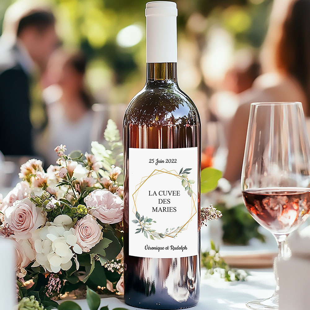 Etiquette bouteille de vin - Hyper nature (vendu par 4)
