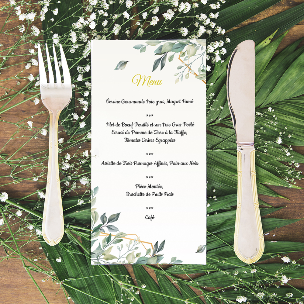 Carte menu - Hyper nature