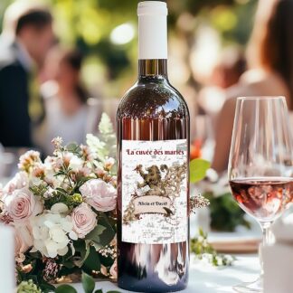 Etiquette bouteille de vin - Marvelionce (vendu par 4)