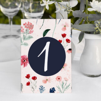 Numéro de table - Fleur de bohême