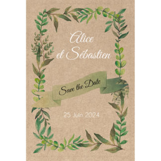 Magnet save the date  - un brin de nature