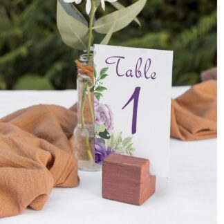 Numéro de table – Floral aquarelle violet