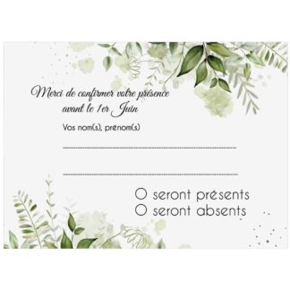 Carte RSVP -  Méli-mélo de la nature
