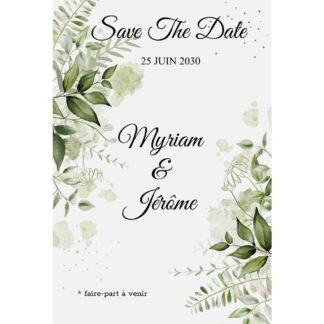 Magnet save the date - Méli-mélo de la nature
