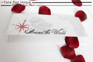 Échantillon billet d'avion "around the word"