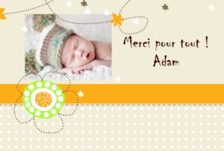 Remerciement Adam