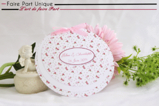 Echantillon faire part rond liberty